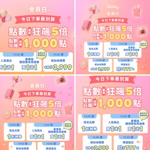 主題 '👉 （2/10）KKday 會員日來了！點數最高 5 倍、買一送一、飯店折 777，一天 5 波整點開搶🔥'